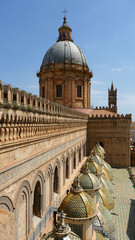 The cupola of Palermo Cathedral from the roof