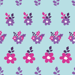 Bouquet seamless sky background repeat pattern 