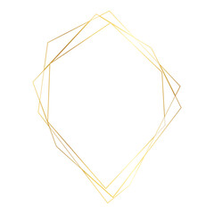 Elegant Geometric Golden Frames
