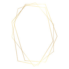 Elegant Geometric Golden Frames