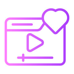 like gradient icon
