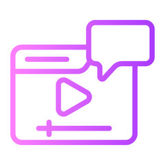 live chat gradient icon