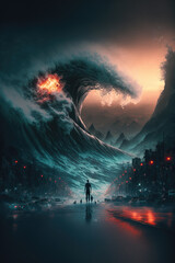 tsunami in the city