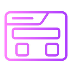web content gradient icon