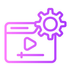 web management gradient icon