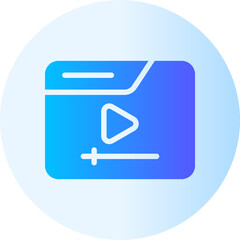 streaming gradient icon