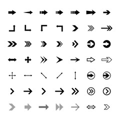 Arrow Icon Set Vector Logo Template
