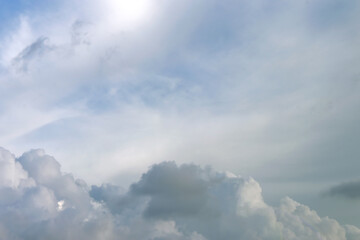 Obraz premium Background of clouds and sky.