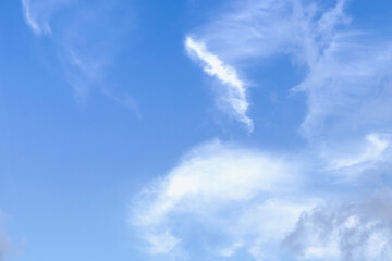 Clouds and sky in the background.