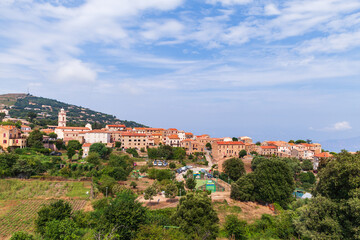 Fototapeta na wymiar Piana on a sunny day, South Corsica, France