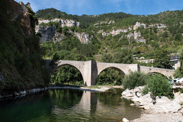 Fototapeta na wymiar Picturesque village of the Gorges du Tarn in France