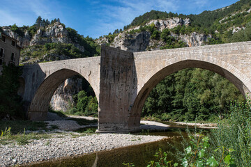Fototapeta na wymiar Picturesque village of the Gorges du Tarn in France