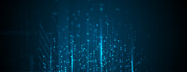 Technology data background, idea of global business solution