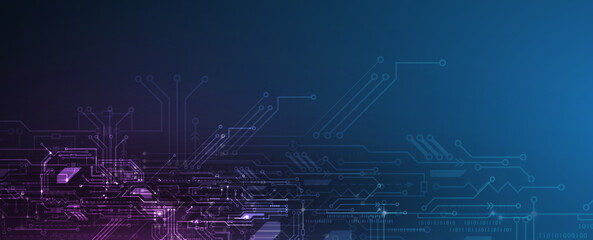 Obraz premium Technology data background, idea of global business solution