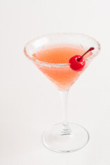 cosmopolitan cocktail on the white