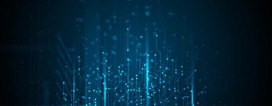 Technology data background, idea of global business solution