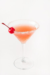 cosmopolitan cocktail on the white