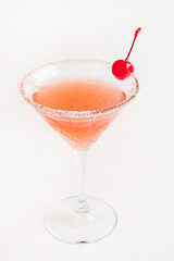 cosmopolitan cocktail on the white