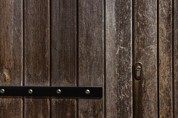 Old wooden door detail