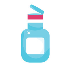 Isolated medicine alcohol bottle icon Vector