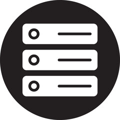 Fototapeta premium server glyph icon