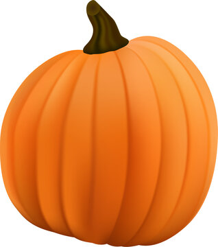 realistic happy halloween pumpkin