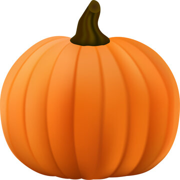 realistic happy halloween pumpkin