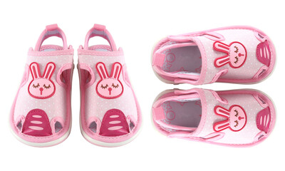 Images of a girl's infant's footwear