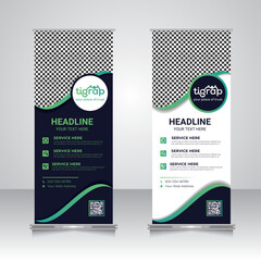 Roll Up Banner Template Design, Pop Up,  Stand Banner