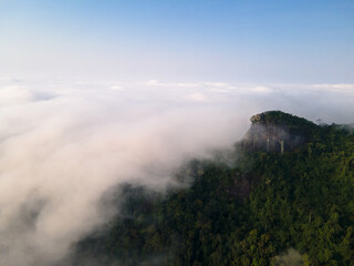 High-angle view of Pico do Papagaio
