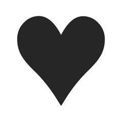 Black heart transparent png 