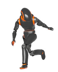 droid is running and also looking back