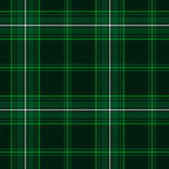 Classic tartan, plaid pattern with emerald green for st. Patrick's day - 561921122