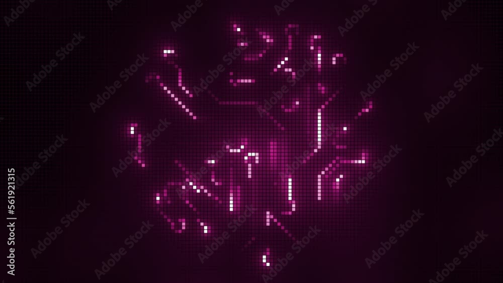 Poster future ai tech machine learning, brain outline circuit board and data flow. motion. concept of artif