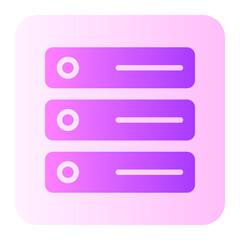 Fototapeta premium server gradient icon