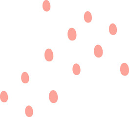 Hand drawn abstract spots flat icon