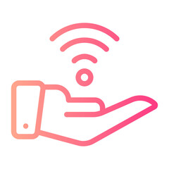 wifi signal gradient icon