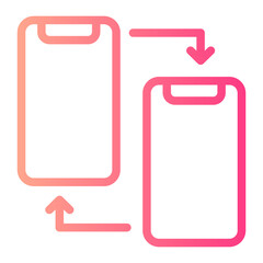 data transfer gradient icon