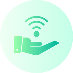 wifi signal gradient icon