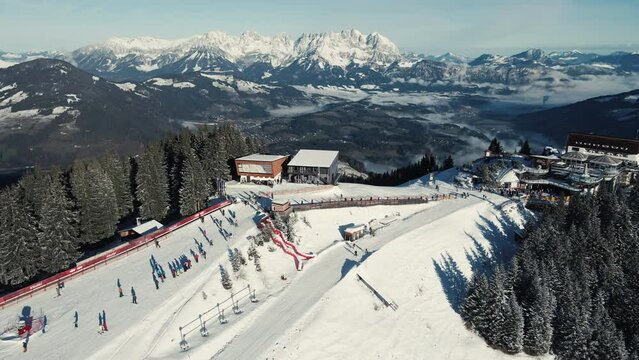 Kitzb&uuml;hel Hahnenkamm - Luftaufnahme