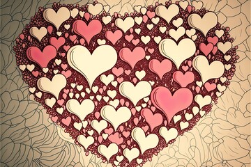 Perfect heart background for weddings and Valentine's day