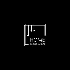 home decoration line logo vector	
