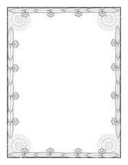 Borders and frames, Borders, Borders frame, Flower borders, Floral borders vector, Frame