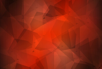 Obraz premium Light Red vector pattern with random polygonals.