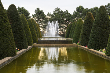 Fontäne im Tulpenpark Keukenhof, Holland