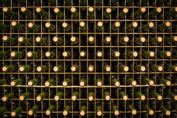 Bottle rack in la Rioja, Spain