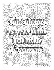 Inspirational Quotes, Quotes Coloring Page, Positive Quotes, Motivational Quotes Coloring Page