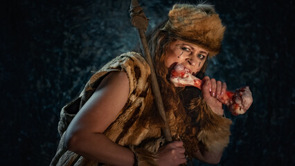 Primitive people divide meat production among themselves