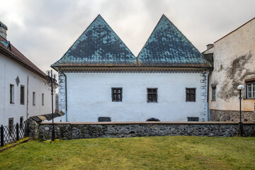 Fototapeta na wymiar Historic building in Kremnica, medieval mining town, Slovakia, Europe.