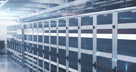 Image of data processing over computer servers